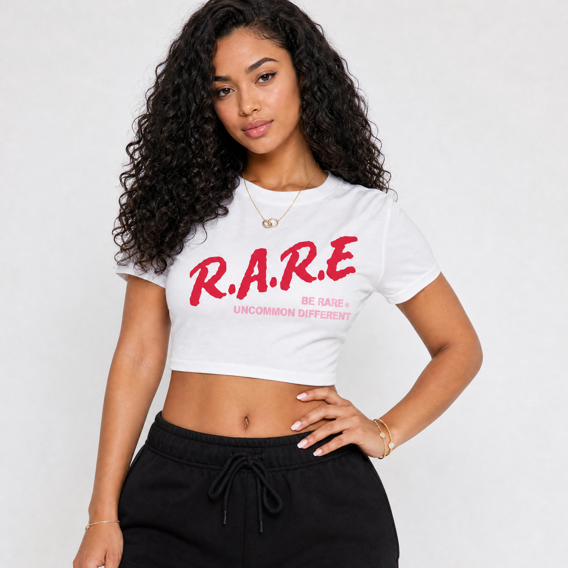 Be Rare Uncommon Different SNRT Sneaker Women's Top - Air Jordan 1 Travis Scott Tropical Pink - SNRT Sneaker T-shirts