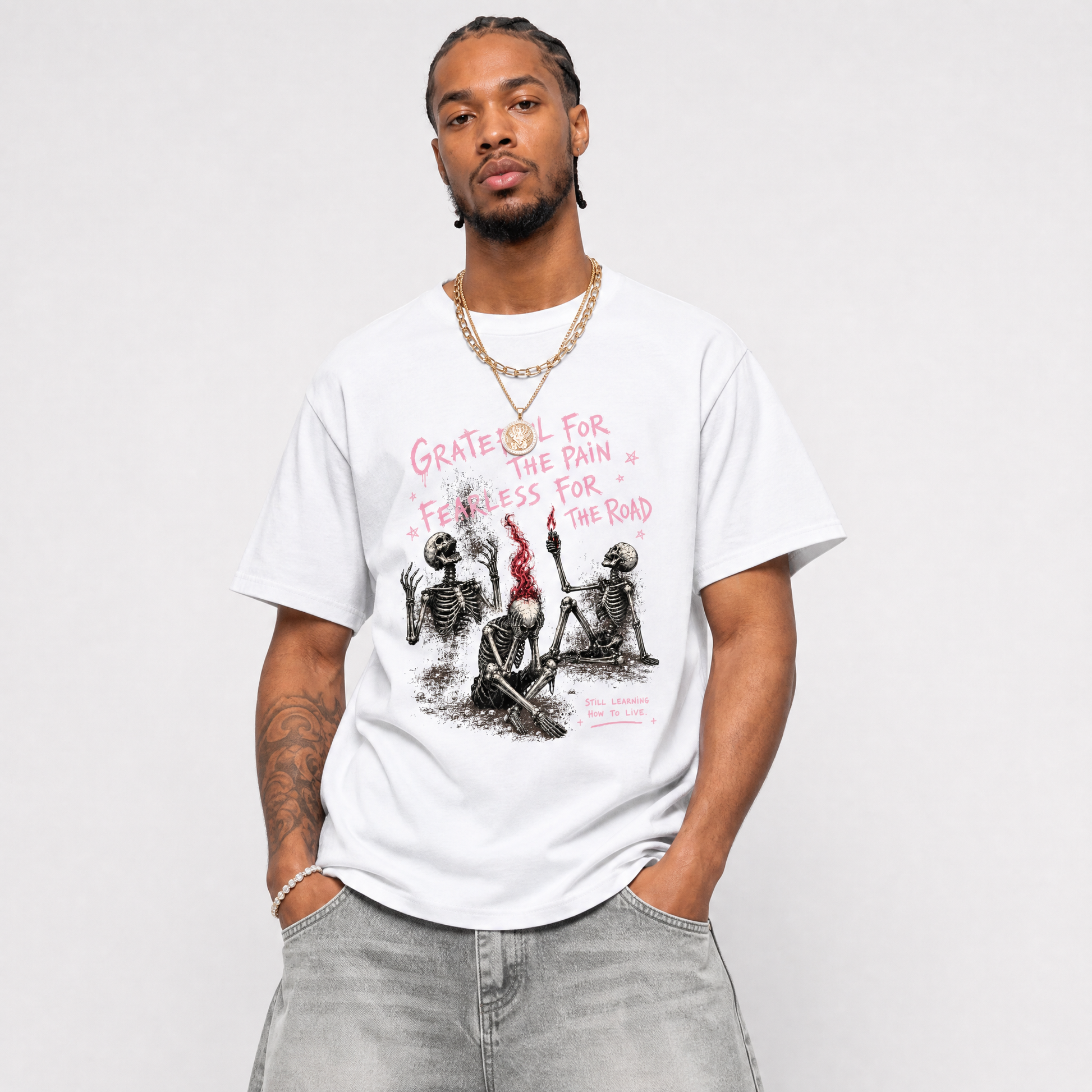 Fearless Road SNRT Sneaker Tees - Air Jordan 1 Travis Scott Tropical Pink - SNRT Sneaker T-shirts