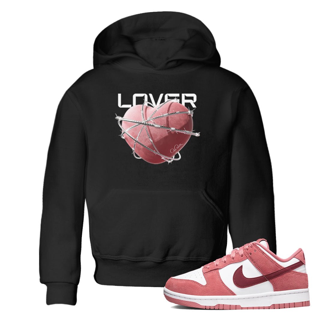 Dunk Valentines Day 2024 shirt to match jordans Heart Lover sneaker tees Dunk Valentines Day 2024 SNRT Sneaker Release Tees Baby Toddler Black 1 T-Shirt