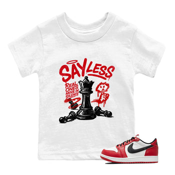 Say Less SNRT Sneaker Tees Kids - Air Jordan 1 Low Chicago - SNRT Sneaker T-shirts