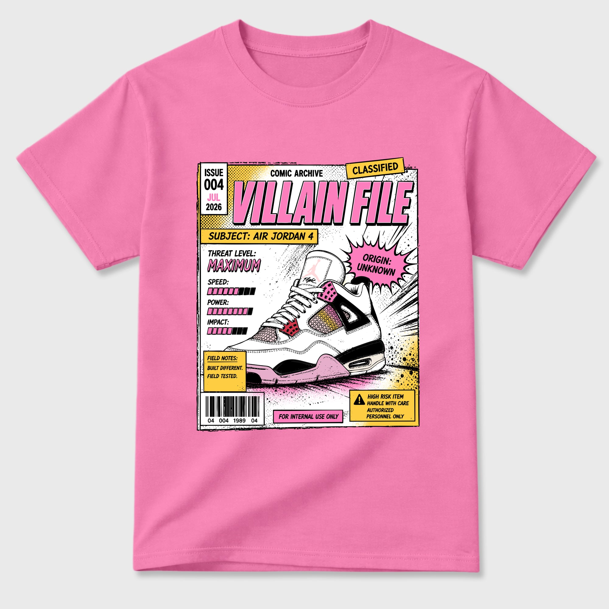 Villain File Premium Graphic T-shirt - Air Jordan 4 Comic