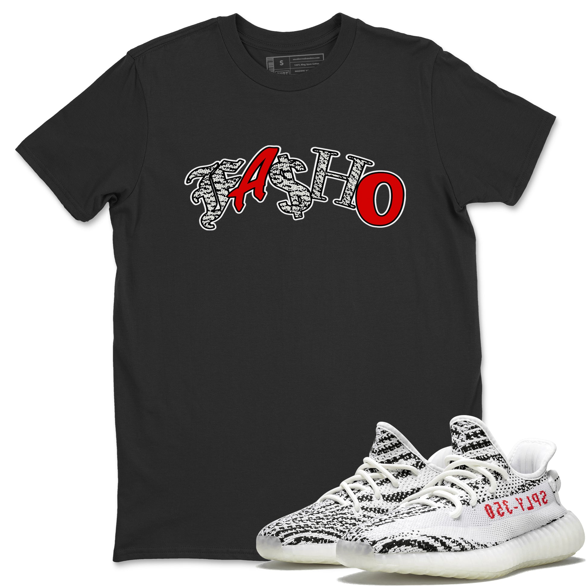 Yeezy 350 Zebra Sneaker Match Tees Fasho Sneaker Tees Yeezy Boost 350 V2 Zebra Sneaker Release Tees Unisex Shirts Black 1