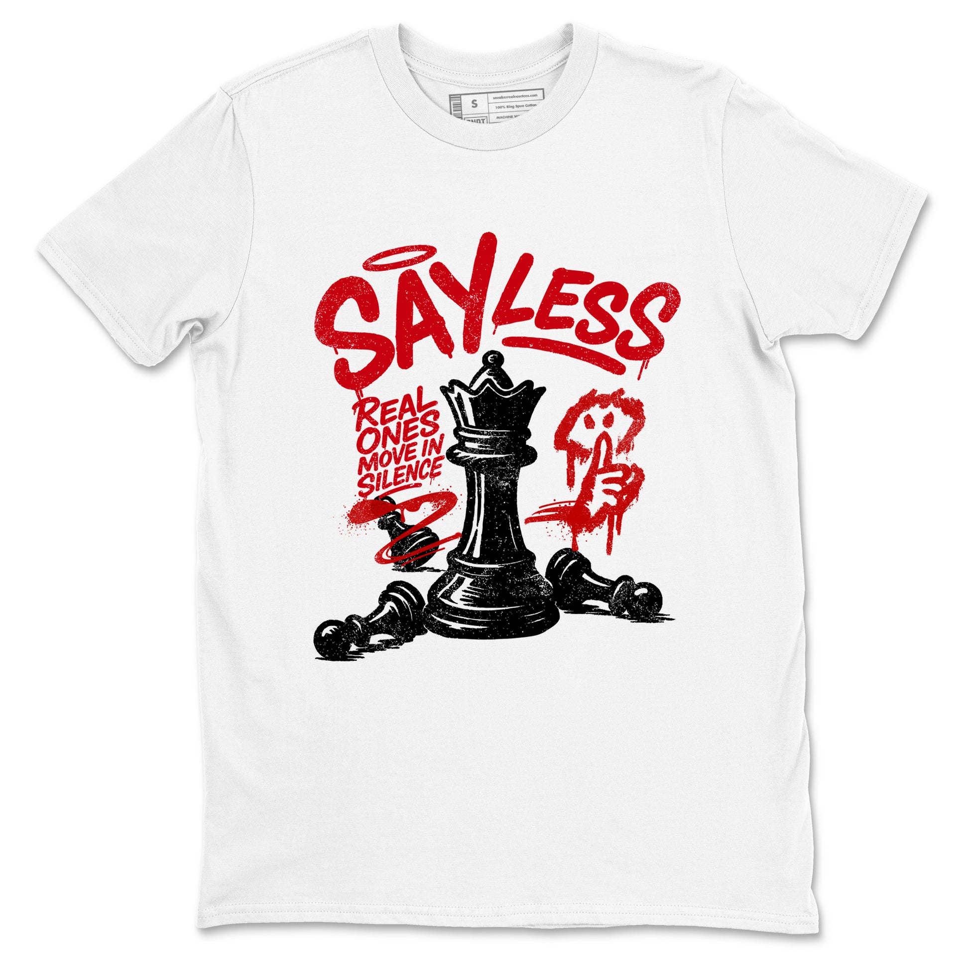 Say Less SNRT Sneaker Tees - Air Jordan 1 Low Chicago - SNRT Sneaker T-shirts
