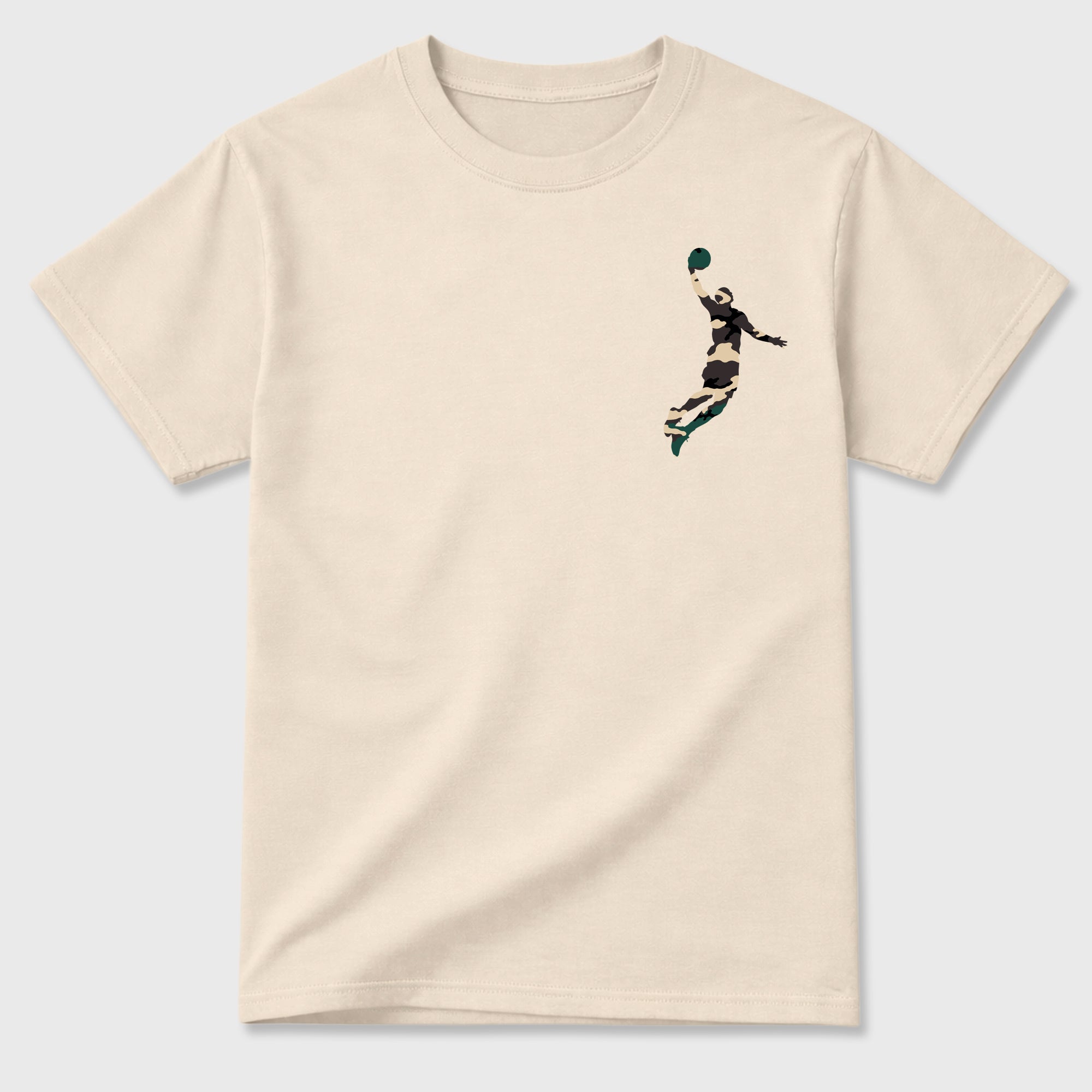 Above The Rim Graphic T-Shirt featuring original streetwear artwork designed to match the . Natural Graphic T-Shirt.