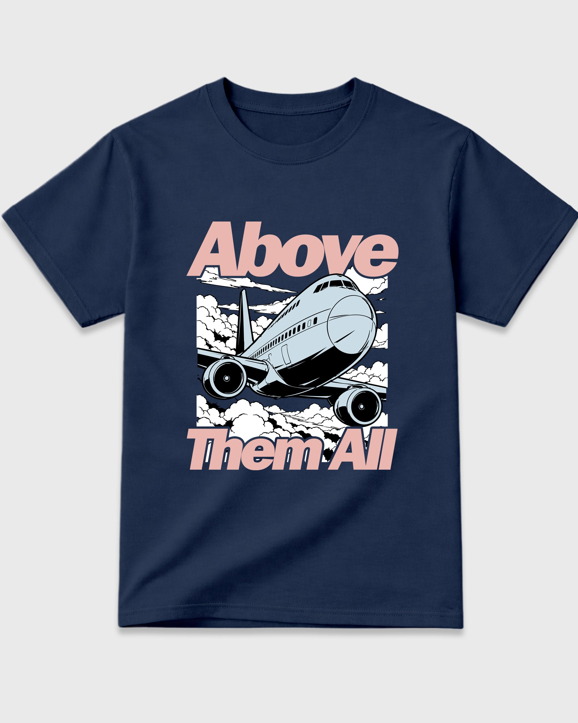 Above Them All Graphic T-Shirt featuring original streetwear artwork designed to match the Air Jordan 11 Made For Locals. Navy 2 Graphic T-Shirt.