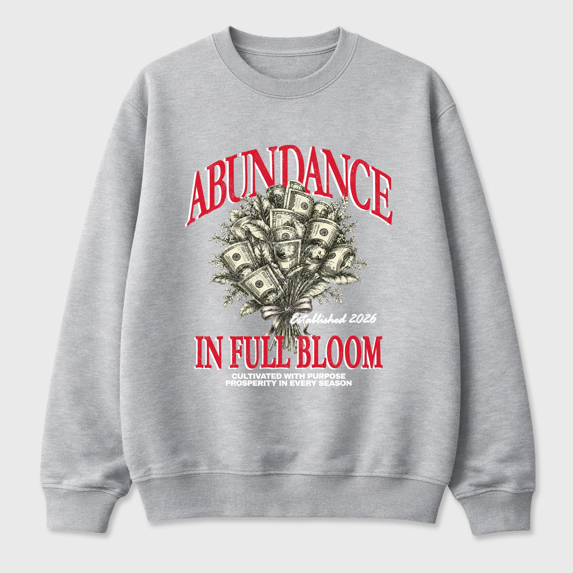 Abundance Graphic T-Shirt featuring original streetwear artwork designed to match the Air Max 95 Reverse Solar Red. Heather Grey 2 Graphic Tee.