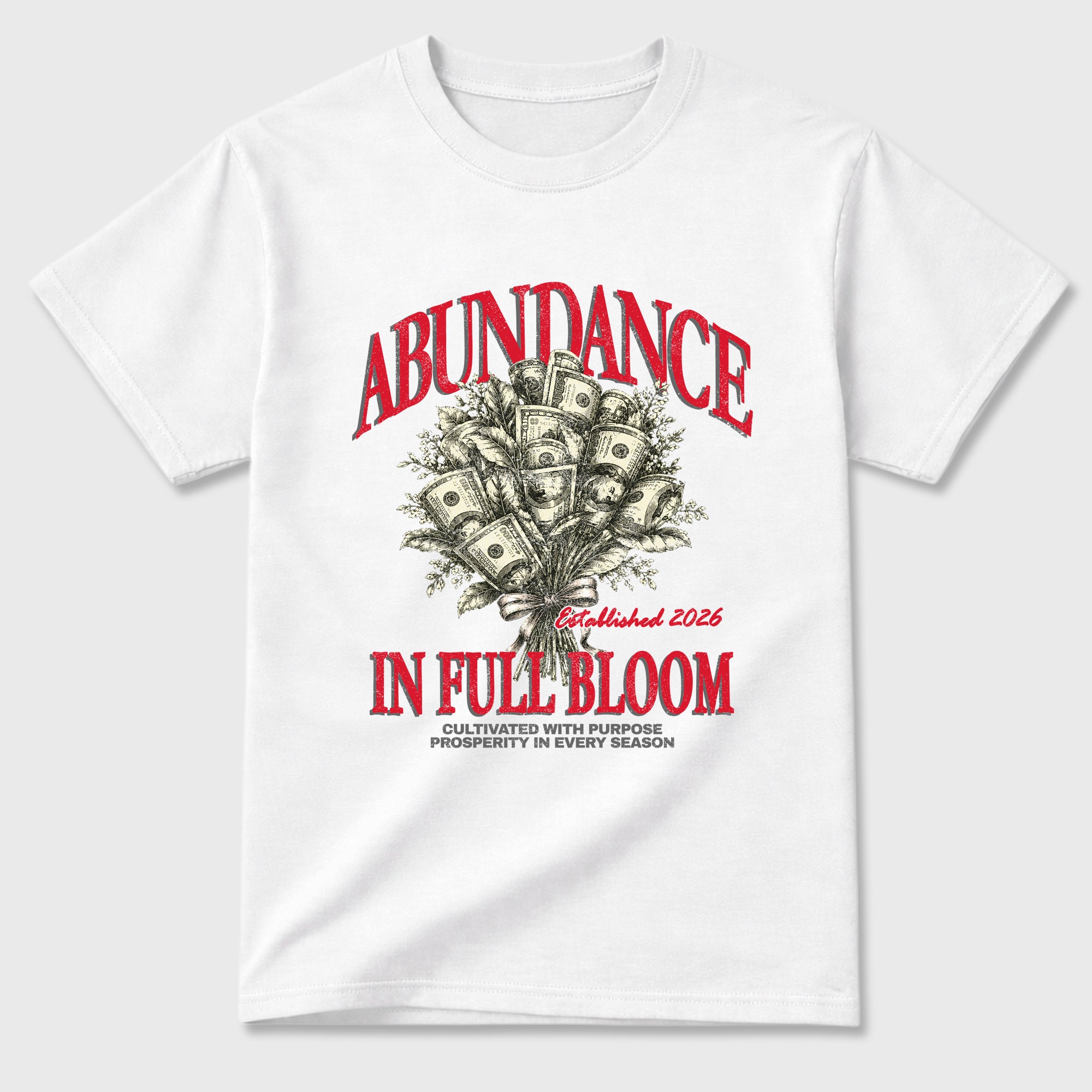 Abundance Graphic T-Shirt featuring original streetwear artwork designed to match the Air Max 95 Reverse Solar Red. White 2 Graphic T-Shirt.