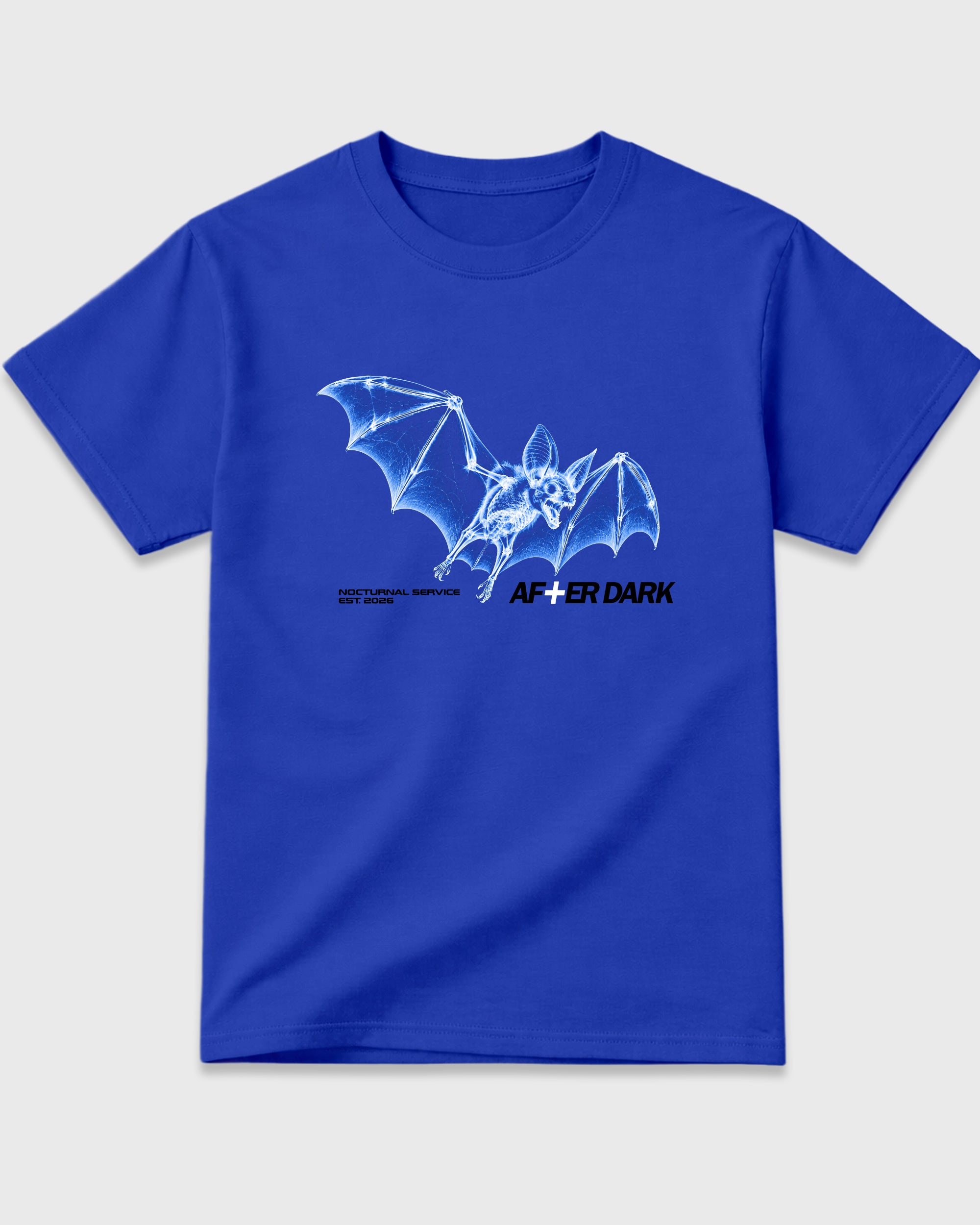 After Dark Graphic T-Shirt featuring original streetwear artwork designed to match the Air Jordan 1 Royal. Royal Blue 2 Graphic T-Shirt.
