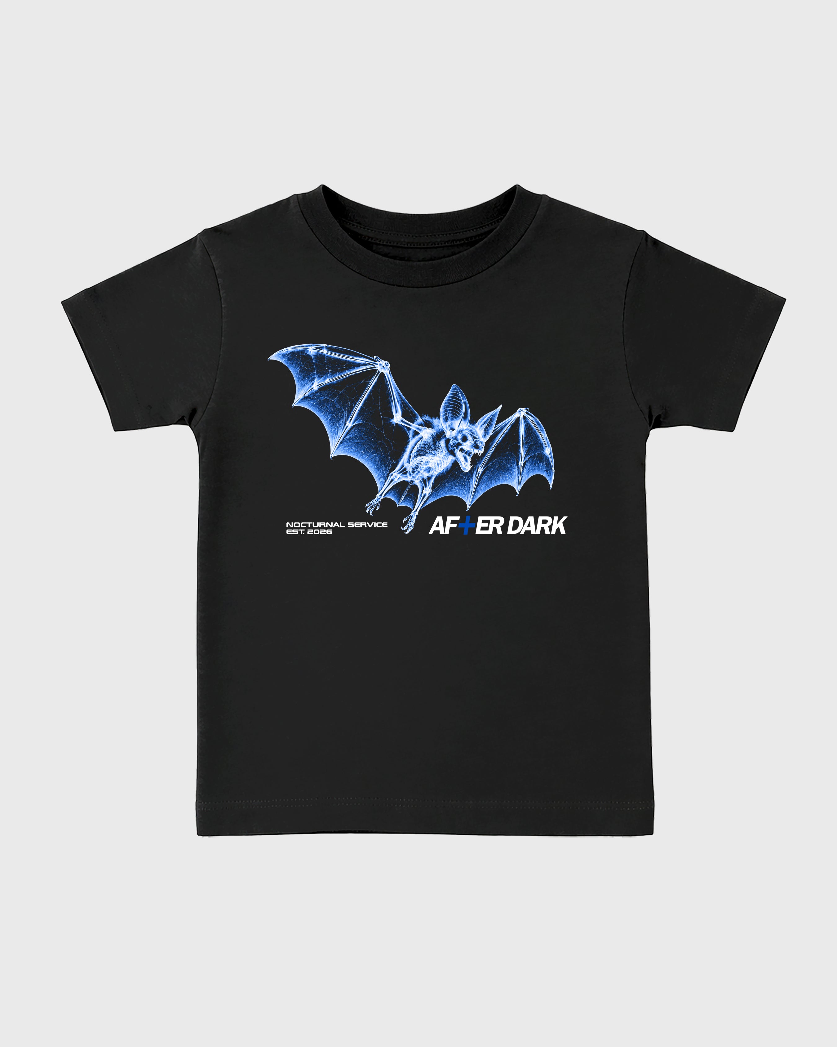 After Dark Baby & Kids Graphic T-Shirt featuring original artwork designed to match the Air Jordan 1 Royal. Black 2 Kids Graphic Tee.