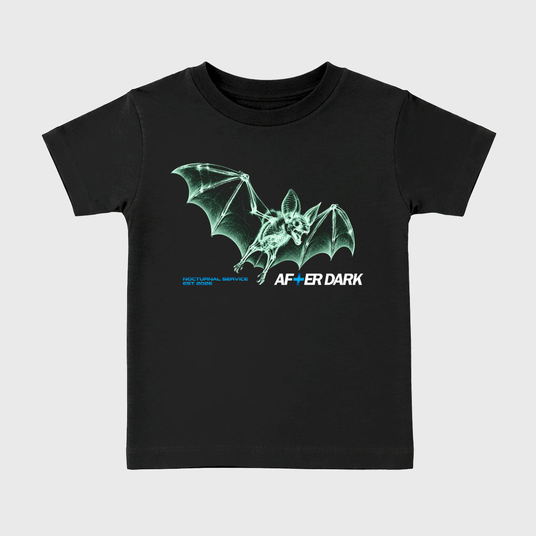 After Dark Baby & Kids Graphic T-Shirt featuring original artwork designed to match the Air Jordan 12 Summit Green. Black 2 Kids Graphic Tee.