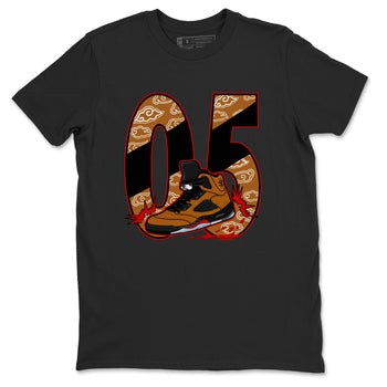 5s Archaeo Brown shirts to match jordans Aggressive Dribble sneaker match tees Air Jordan 5 Archaeo Brown match shoes to clothes SNRT Sneaker Tees unisex cotton Black 2 shirts