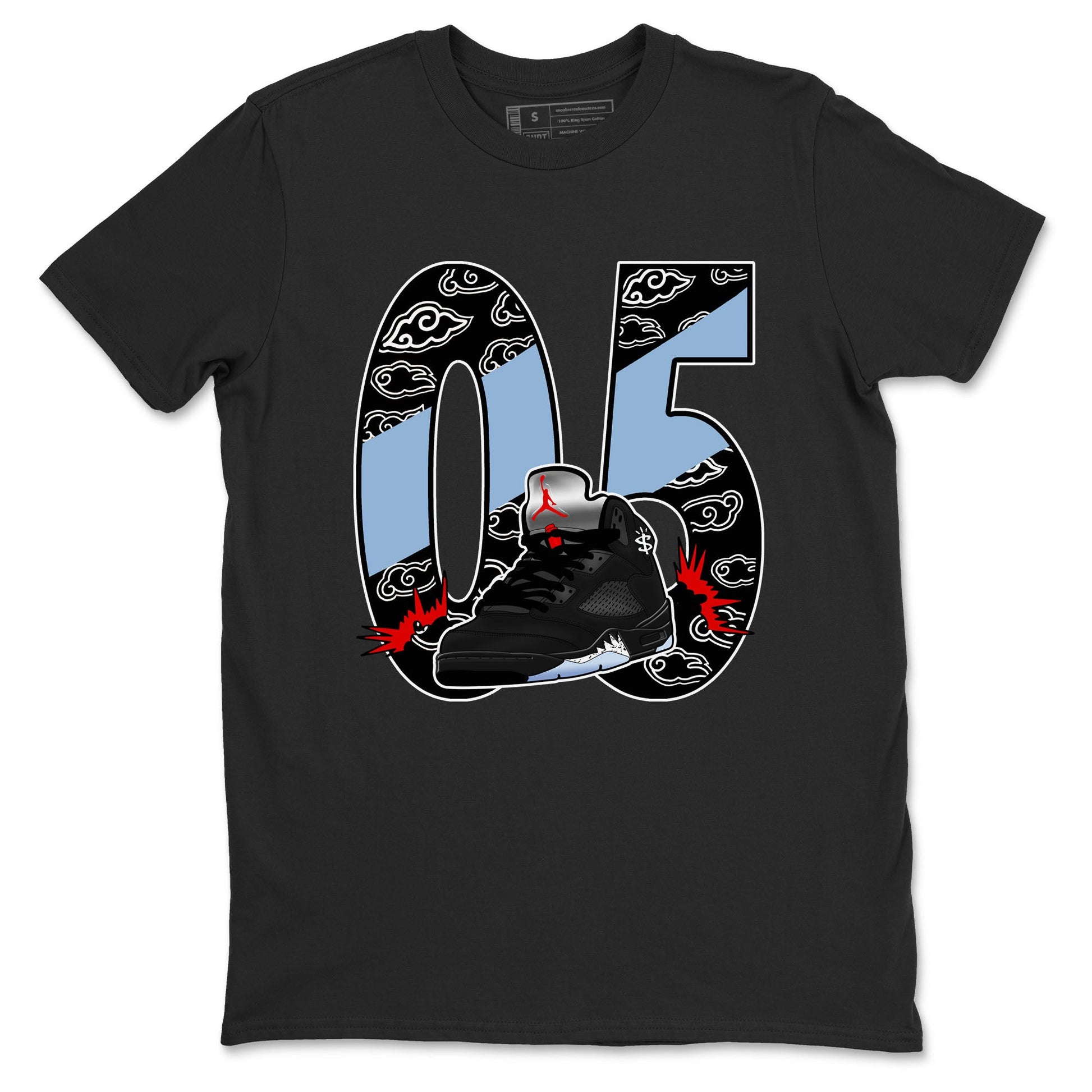5s Reimagined shirts to match jordans Aggressive Dribble best t shirts to wear with jordans Air Jordan 5 Reimagined match shoes to clothes SNRT Sneaker Tees unisex cotton Black 2 shirts