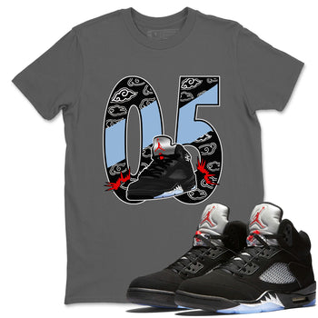 5s Reimagined shirts to match jordans Aggressive Dribble best t shirts to wear with jordans Air Jordan 5 Reimagined match shoes to clothes SNRT Sneaker Tees unisex cotton Cool Grey 1 shirts