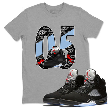 5s Reimagined shirts to match jordans Aggressive Dribble best t shirts to wear with jordans Air Jordan 5 Reimagined match shoes to clothes SNRT Sneaker Tees unisex cotton Heather Grey 1 shirts
