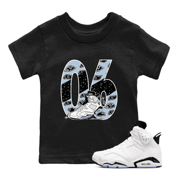 6s White Black shirt to match jordans Aggressive Dribble sneaker tees Air Jordan 6 White Black SNRT sneaker release tees baby toddler Black 1 cotton Shirt
