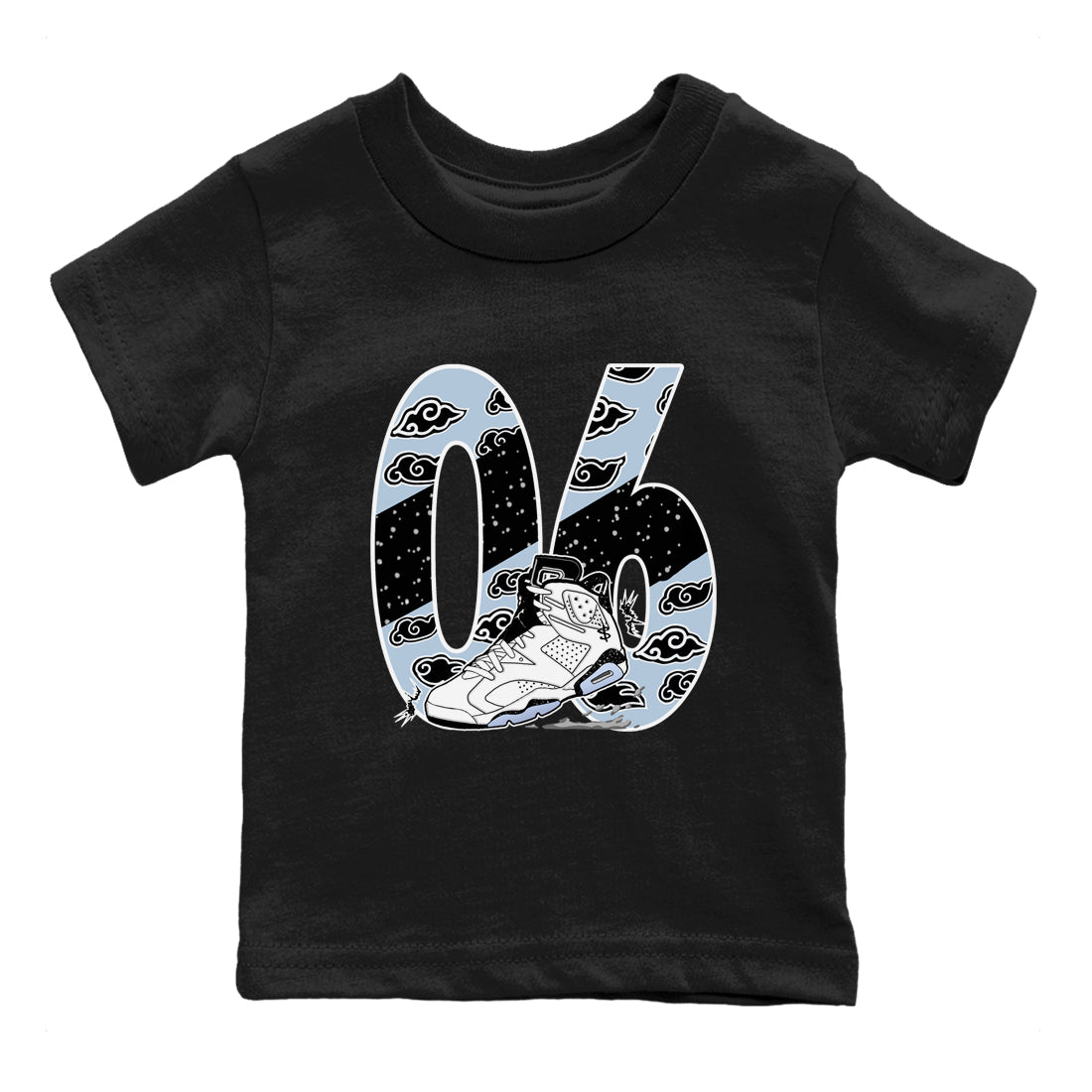 6s White Black shirt to match jordans Aggressive Dribble sneaker tees Air Jordan 6 White Black SNRT sneaker release tees baby toddler Black 2 cotton Shirt