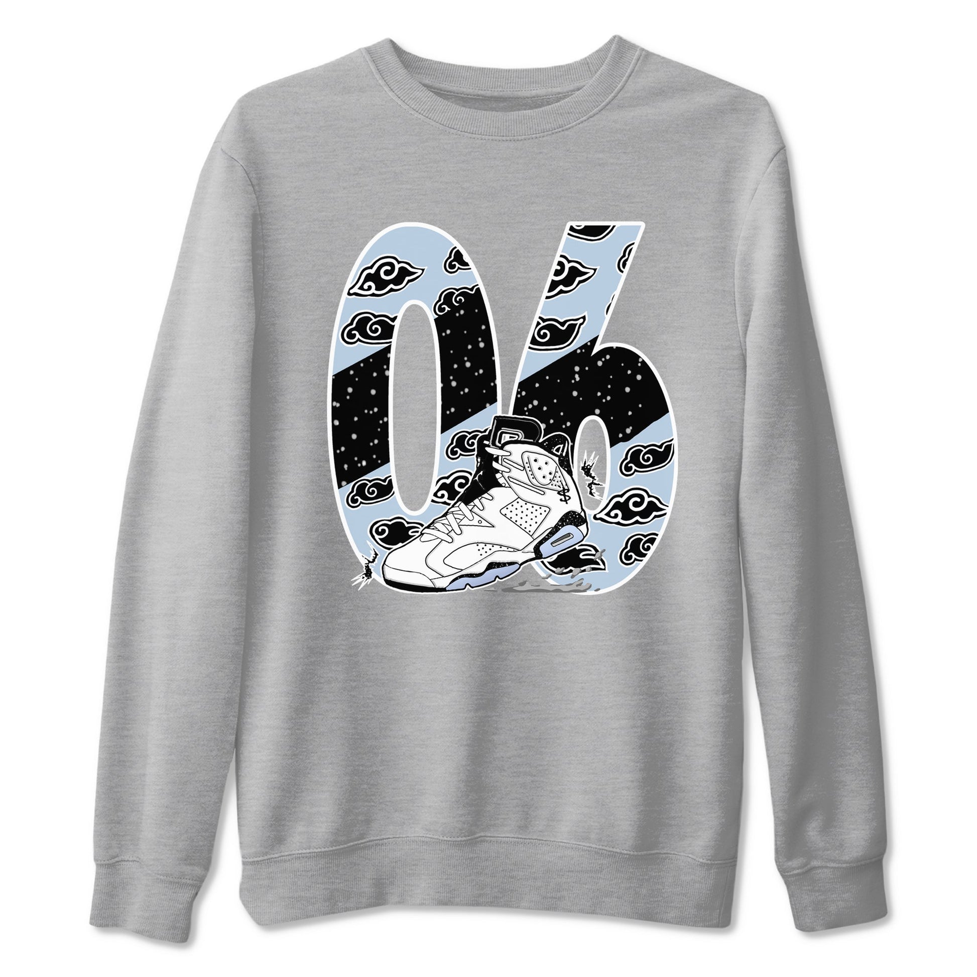 6s White Black shirt to match jordans Aggressive Dribble sneaker tees Air Jordan 6 White Black SNRT Sneaker Release Tees unisex cotton Heather Grey 2 crew neck shirt