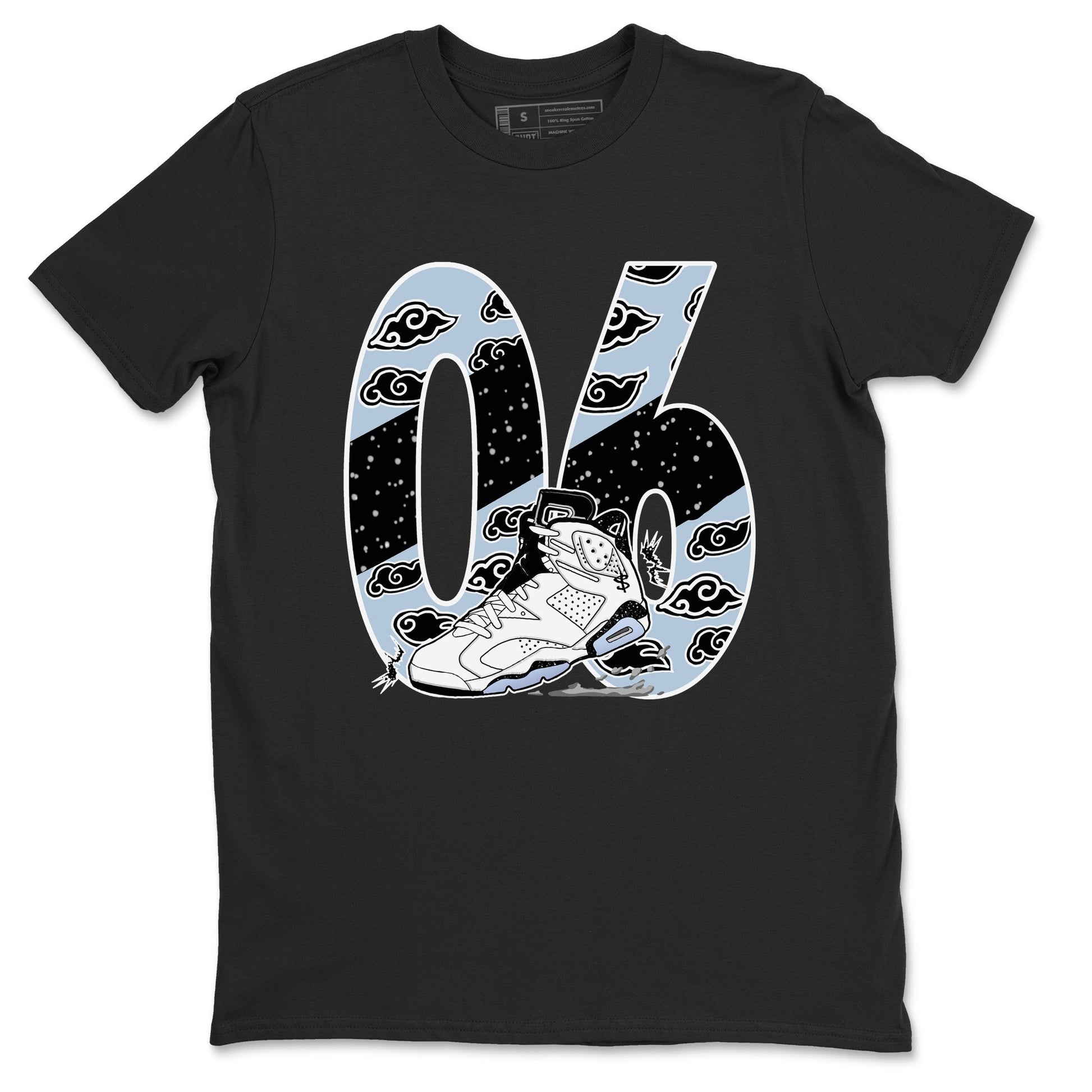 6s White Black shirt to match jordans Aggressive Dribble sneaker tees Air Jordan 6 White Black SNRT Sneaker Release Tees unisex cotton Black 2 crew neck shirt