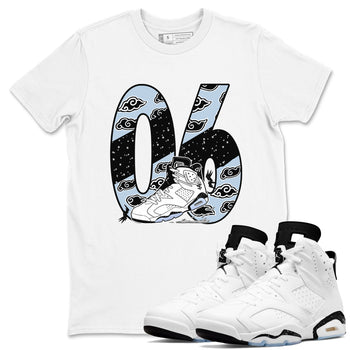 6s White Black shirt to match jordans Aggressive Dribble sneaker tees Air Jordan 6 White Black SNRT Sneaker Release Tees unisex cotton White 1 crew neck shirt