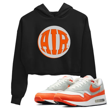 Air Max 1 OG '86 'Summit White and Cosmic Clay shirts to match jordans AIR sneaker match tees Air Max 1 Cosmic Clay match shoes to clothes SNRT Sneaker Tees unisex cotton Black 1 crop tee