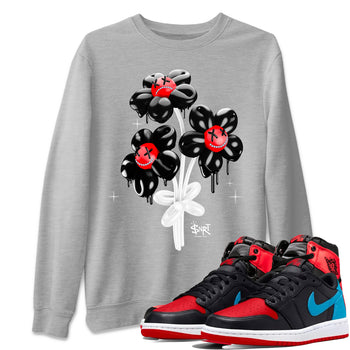 Balloon Bouquet Unisex Tops - Air Jordan 1 Satin Bred - SNRT Sneaker Tee