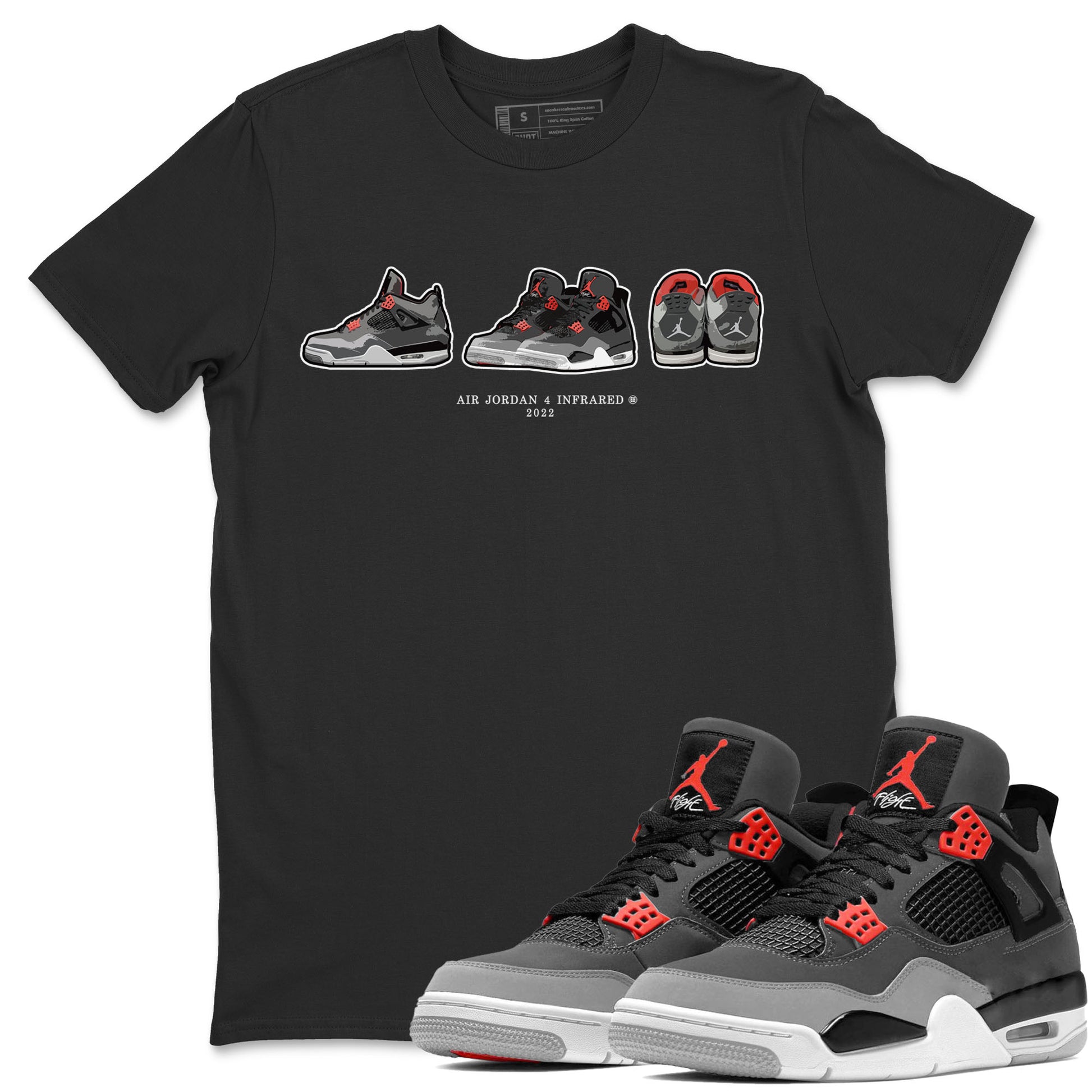Sneaker Prelude Unisex Adult Tops - Air Jordan 4 Infrared - SNRT Sneaker T-shirts