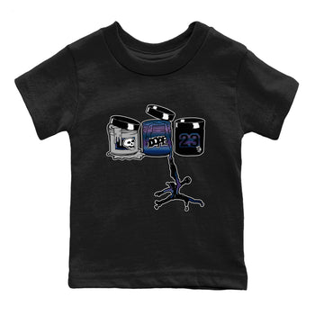Air Foamposite One Galaxy shirts to match jordans Jordan Paint sneaker match tees Air Foamposite One Galaxy SNRT Sneaker Release Tees Youth Baby Black 2 crew neck shirts