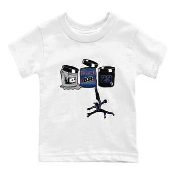 Air Foamposite One Galaxy shirts to match jordans Jordan Paint sneaker match tees Air Foamposite One Galaxy SNRT Sneaker Release Tees Youth Baby White 2 crew neck shirts