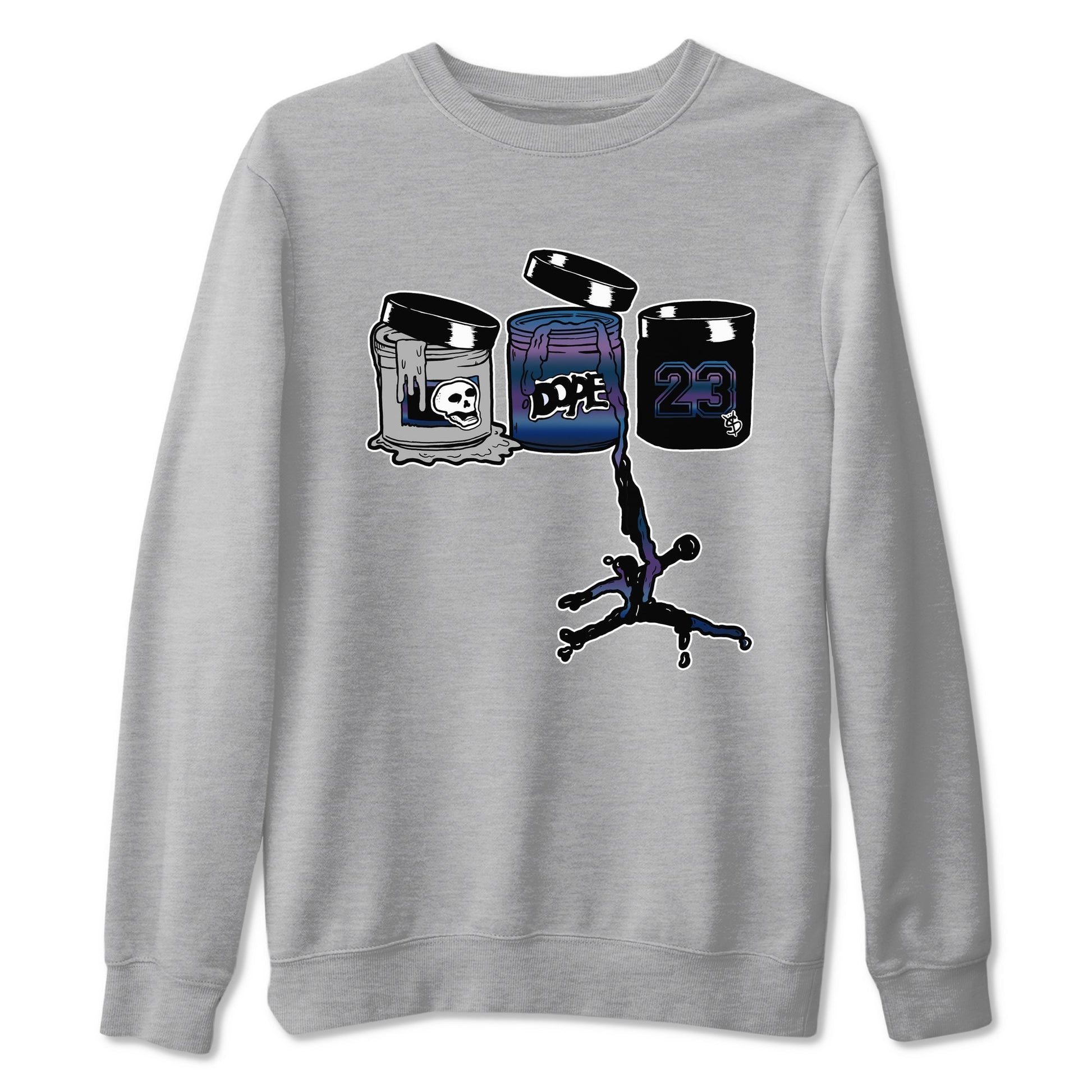 Air Foamposite One Galaxy shirts to match jordans Jordan Paint sneaker match tees Air Foamposite One Galaxy SNRT Sneaker Release Tees unisex cotton Heather Grey 2 crew neck shirts