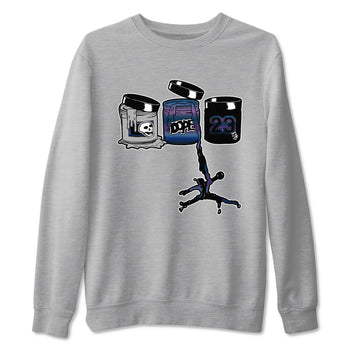 Air Foamposite One Galaxy shirts to match jordans Jordan Paint sneaker match tees Air Foamposite One Galaxy SNRT Sneaker Release Tees unisex cotton Heather Grey 2 crew neck shirts