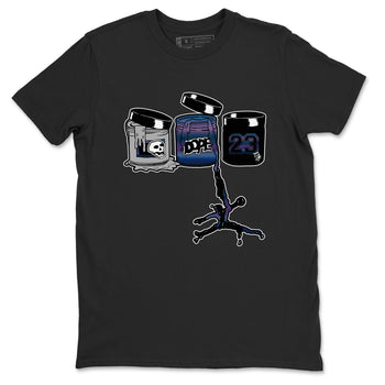 Air Foamposite One Galaxy shirts to match jordans Jordan Paint sneaker match tees Air Foamposite One Galaxy SNRT Sneaker Release Tees unisex cotton Black 2 crew neck shirts