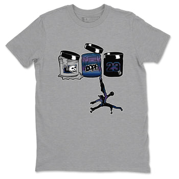 Air Foamposite One Galaxy shirts to match jordans Jordan Paint sneaker match tees Air Foamposite One Galaxy SNRT Sneaker Release Tees unisex cotton Heather Grey 2 crew neck shirts