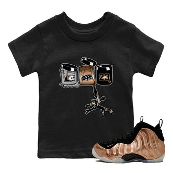 Air Foamposite One Metallic Copper shirts to match jordans Jordan Paint sneaker match tees Air Foamposite One Metallic Copper SNRT Sneaker Release Tees Youth Baby Black 1 crew neck shirts