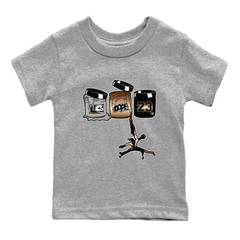 Air Foamposite One Metallic Copper shirts to match jordans Jordan Paint sneaker match tees Air Foamposite One Metallic Copper SNRT Sneaker Release Tees Youth Baby Heather Grey 2 crew neck shirts