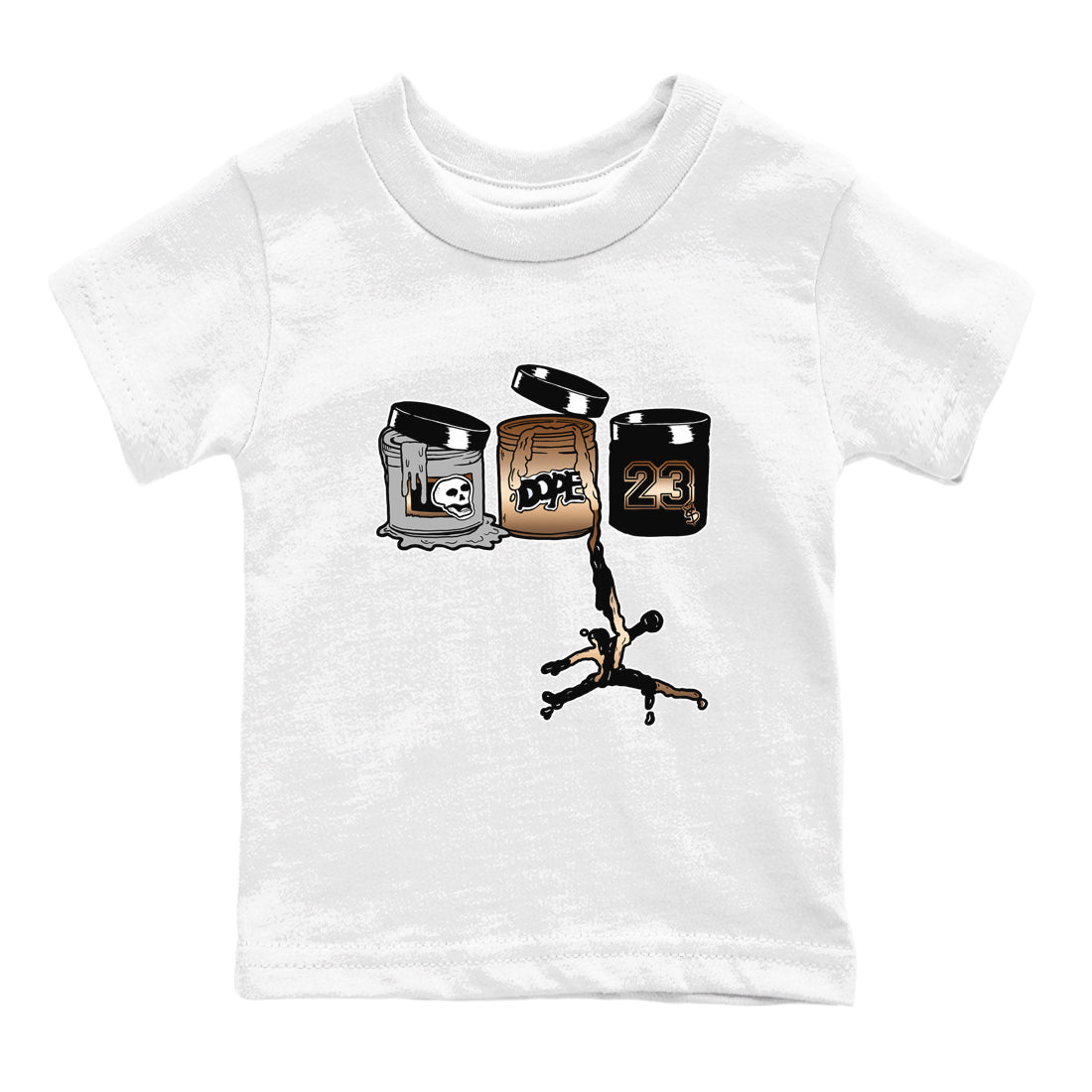 Air Foamposite One Metallic Copper shirts to match jordans Jordan Paint sneaker match tees Air Foamposite One Metallic Copper SNRT Sneaker Release Tees Youth Baby White 2 crew neck shirts