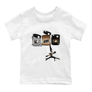 Air Foamposite One Metallic Copper shirts to match jordans Jordan Paint sneaker match tees Air Foamposite One Metallic Copper SNRT Sneaker Release Tees Youth Baby White 2 crew neck shirts