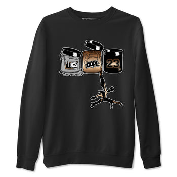 Air Foamposite One Metallic Copper shirts to match jordans Jordan Paint sneaker match tees Air Foamposite One Metallic Copper SNRT Sneaker Release Tees unisex cotton Black 2 crew neck shirts