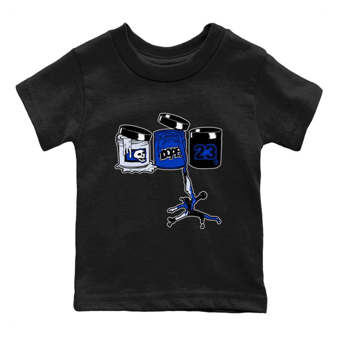 Air Foamposite One Royal shirts to match jordans Jordan Paint sneaker match tees Air Foamposite One Royal SNRT Sneaker Release Tees Youth Baby Black 2 crew neck shirts