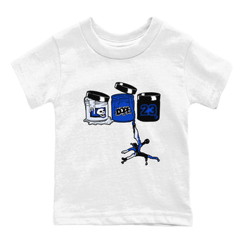 Air Foamposite One Royal shirts to match jordans Jordan Paint sneaker match tees Air Foamposite One Royal SNRT Sneaker Release Tees Youth Baby White 2 crew neck shirts