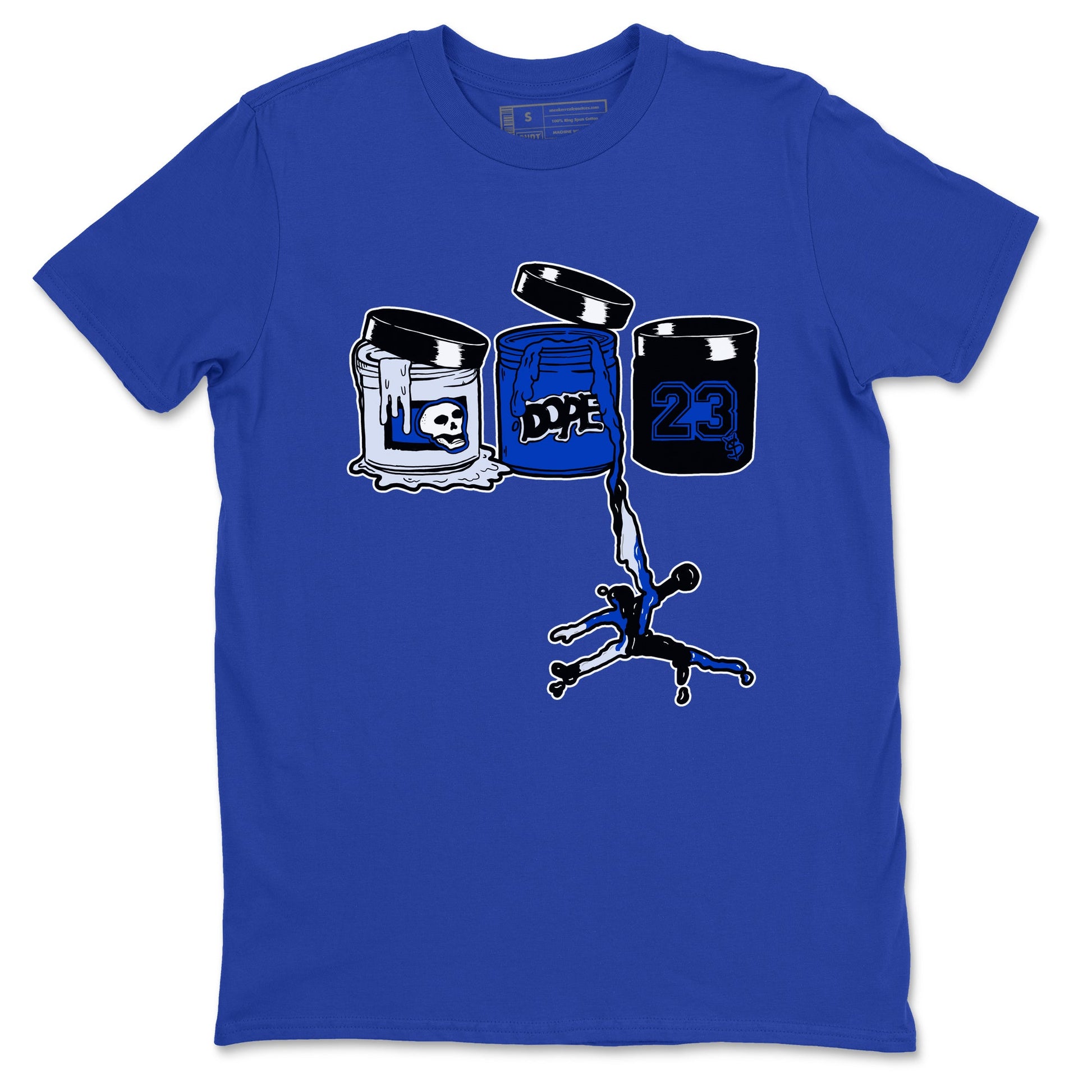 Air Foamposite One Royal shirts to match jordans Jordan Paint sneaker match tees Air Foamposite One Royal SNRT Sneaker Release Tees unisex cotton Royal Blue 2 crew neck shirts
