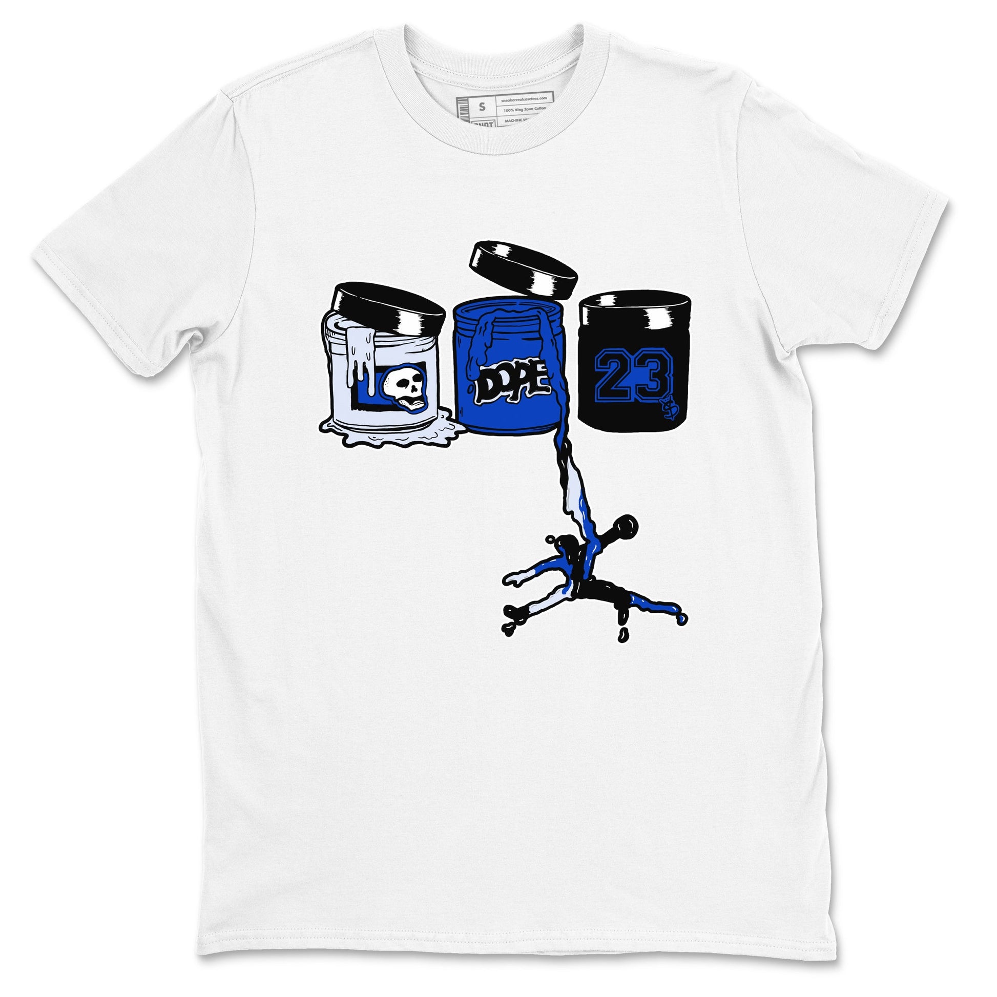 Air Foamposite One Royal shirts to match jordans Jordan Paint sneaker match tees Air Foamposite One Royal SNRT Sneaker Release Tees unisex cotton White 2 crew neck shirts
