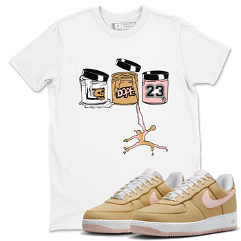 AF1 Linen shirts to match jordans Jordan Paint sneaker match tees Air Force 1 Linen match shoes to clothes SNRT Sneaker Tees unisex cotton White 1 shirts