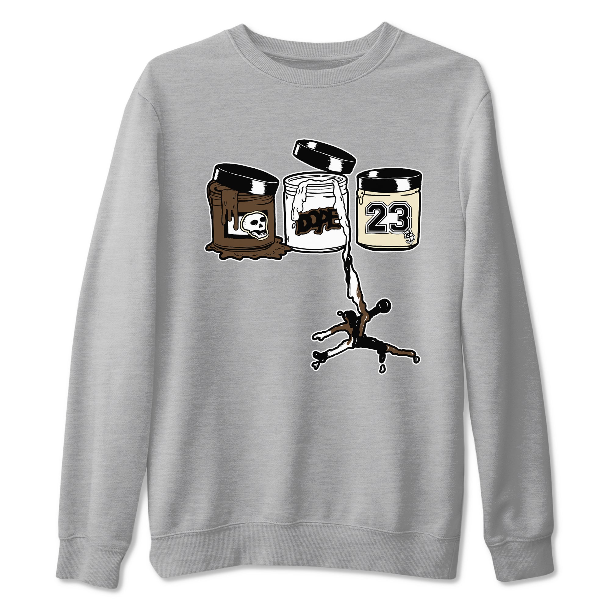 1s Mocha Shirts To Match Jordans Jordan Paint sneaker match tees Air Jordan 1 Mocha Tee SNRT Sneaker Release Tees unisex cotton Heather Grey 2 crew neck shirts