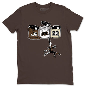 1s Mocha Shirts To Match Jordans Jordan Paint sneaker match tees Air Jordan 1 Mocha Tee SNRT Sneaker Release Tees unisex cotton Dark Chocolate 2 crew neck shirts