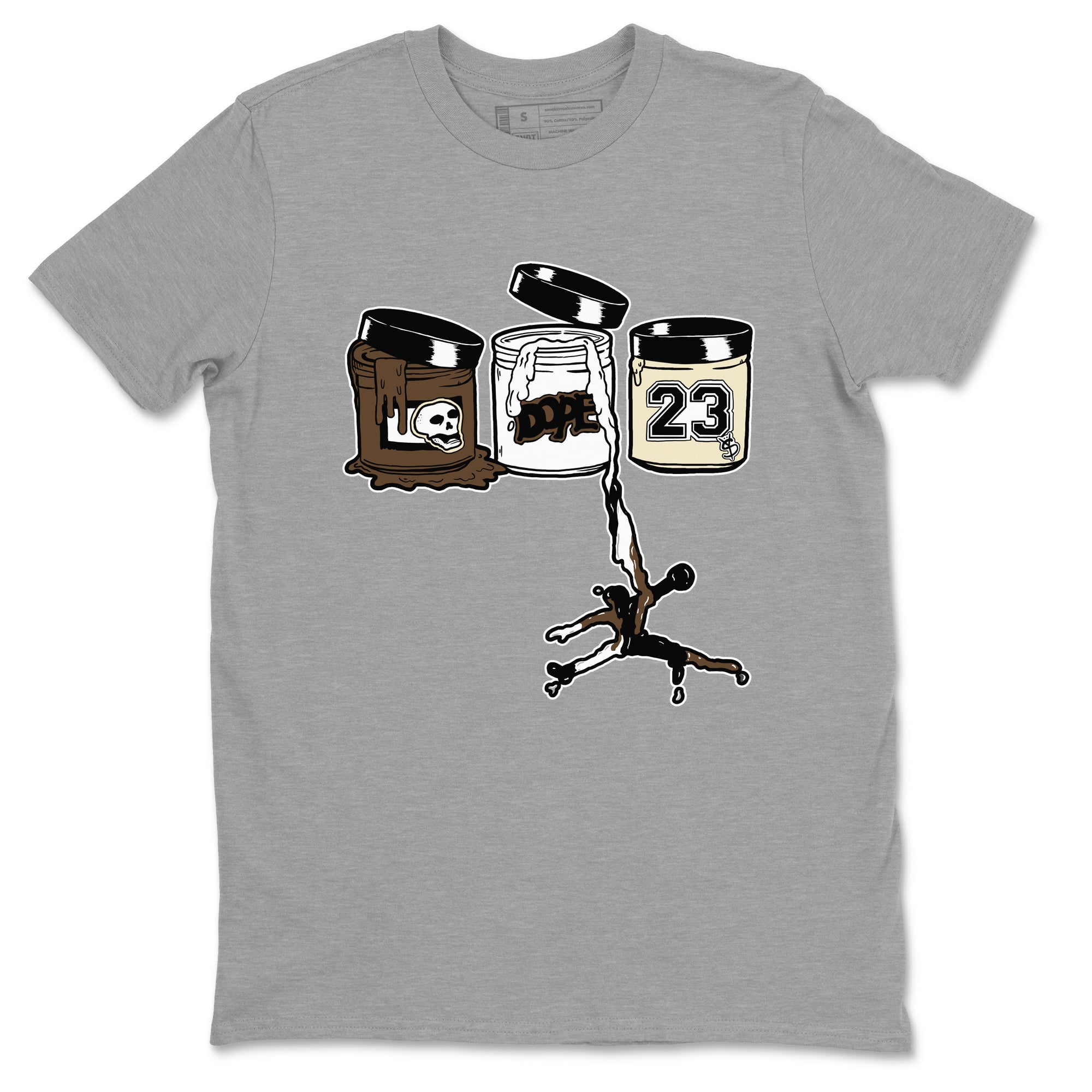 1s Mocha Shirts To Match Jordans Jordan Paint sneaker match tees Air Jordan 1 Mocha Tee SNRT Sneaker Release Tees unisex cotton Heather Grey 2 crew neck shirts