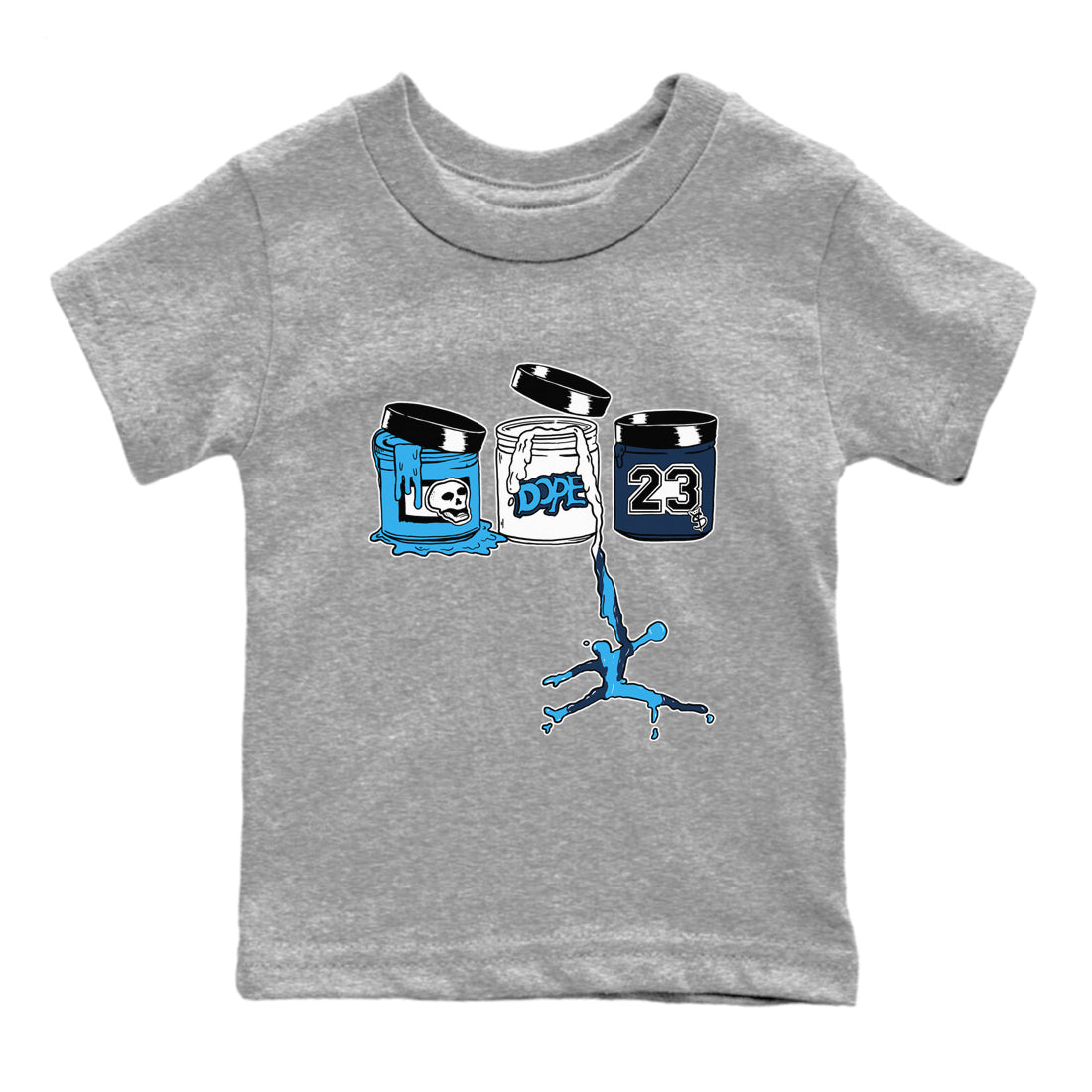 1s Obsidian shirts to match jordans Jordan Paint shirts to match Jordans AJ1 Retro Low OG Obsidian match shoes to clothes SNRT Sneaker Tees Youth Baby Heather Grey 2 tee