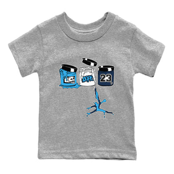 1s Obsidian shirts to match jordans Jordan Paint shirts to match Jordans AJ1 Retro Low OG Obsidian match shoes to clothes SNRT Sneaker Tees Youth Baby Heather Grey 2 tee