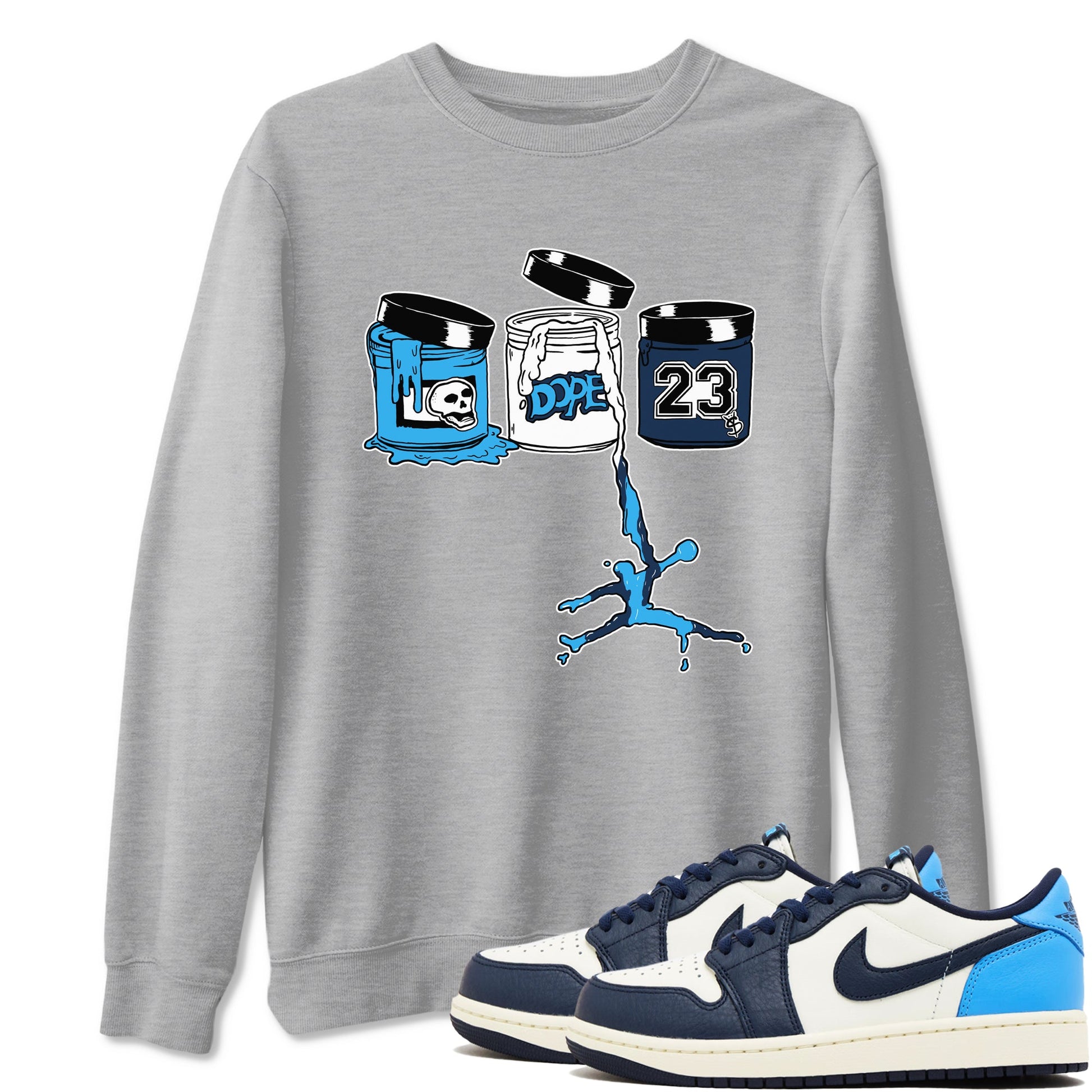 1s Obsidian shirts to match jordans Jordan Paint shirts to match Jordans AJ1 Retro Low OG Obsidian match shoes to clothes SNRT Sneaker Tees unisex cotton Heather Grey 1 shirts