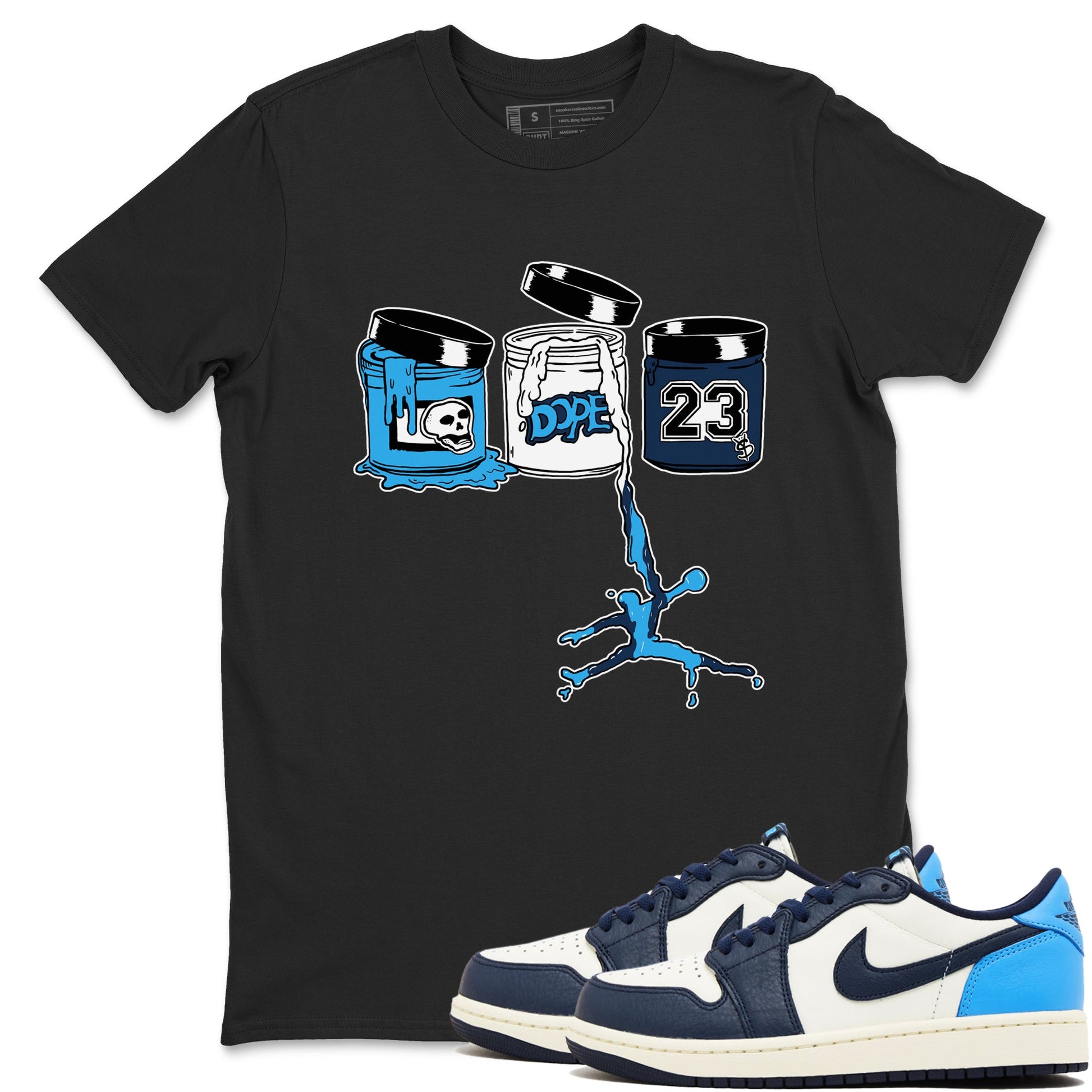 1s Obsidian shirts to match jordans Jordan Paint shirts to match Jordans AJ1 Retro Low OG Obsidian match shoes to clothes SNRT Sneaker Tees unisex cotton Black 1 shirts