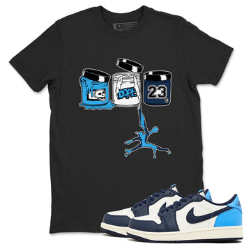 1s Obsidian shirts to match jordans Jordan Paint shirts to match Jordans AJ1 Retro Low OG Obsidian match shoes to clothes SNRT Sneaker Tees unisex cotton Black 1 shirts
